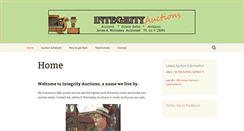 Desktop Screenshot of integrityauctions.biz