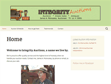 Tablet Screenshot of integrityauctions.biz